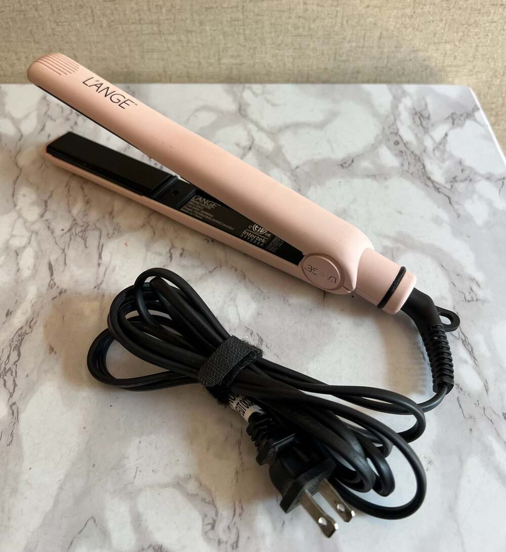 L'ANGE Hs035 ceramic Flat Iron Hair Straightener Pink